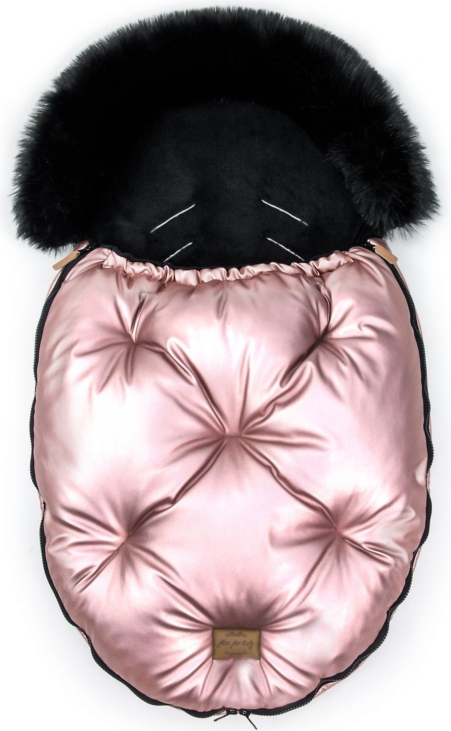 Fusak Floo for baby Alaska shine pink/black - obrázek 1