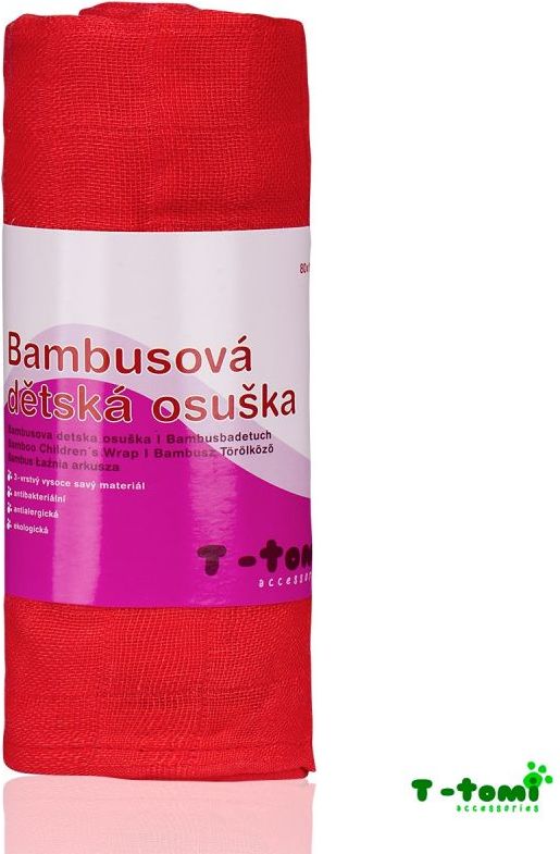 T-tomi Bambusová osuška, růžová - obrázek 1
