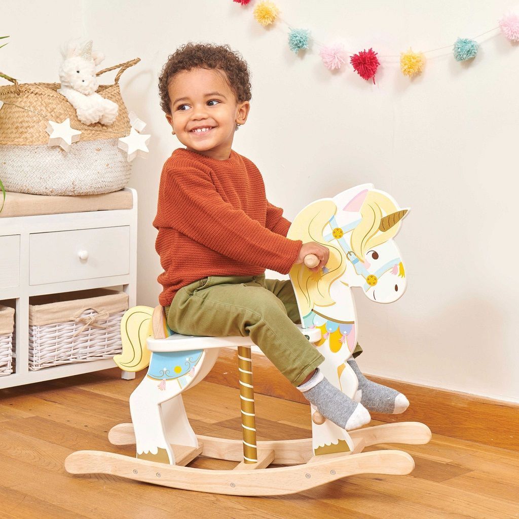 Le Toy Van Petilou Dřevěný houpací jednorožec - obrázek 5