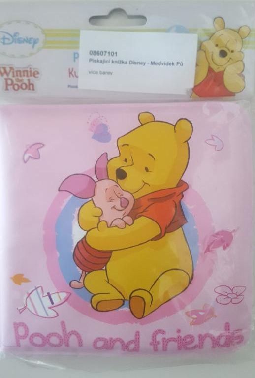 Disney Pískací knížka Medvídek PÚ a přátelé - růžová - obrázek 1