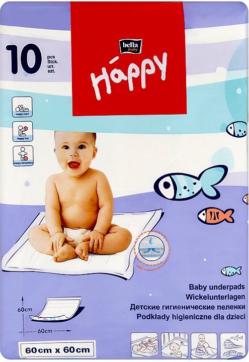 HAPPY Baby dětské podložky 60 x 60 cm  10 ks - obrázek 2