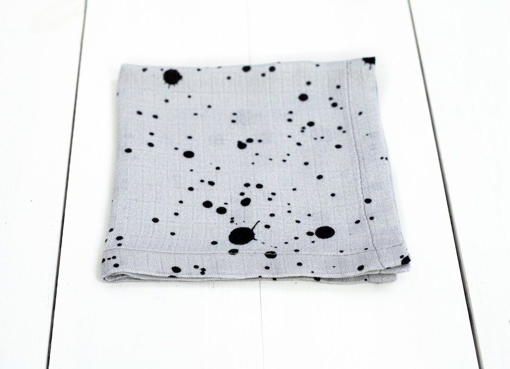 Mušelínové bambusové pleny Sleepee Hanky 3 ks šedá/bílá/růžová - obrázek 3