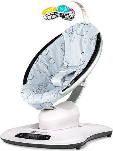 4MOMS Lehátko mamaRoo Plush Silver - obrázek 1