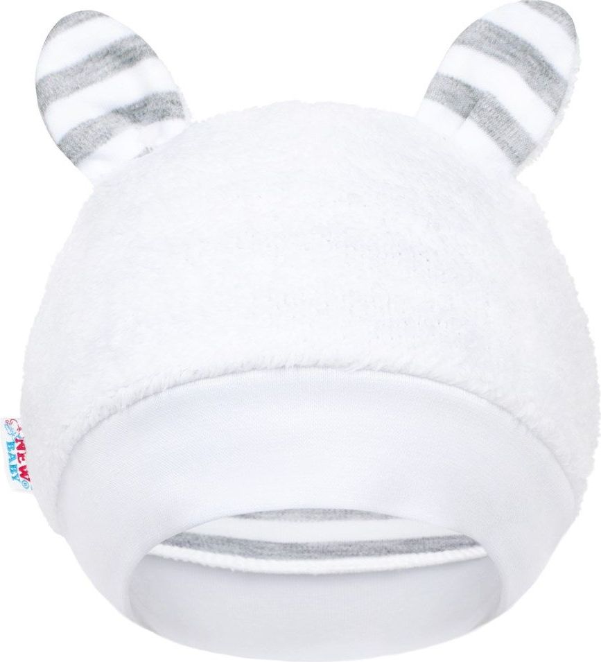 Luxusní dětská zimní čepička s oušky New Baby Zebra - 86 (12-18m) - obrázek 1