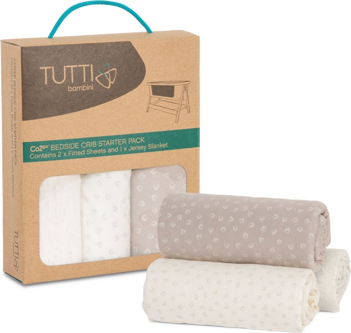 Tutti Bambini - Anglie CoZee startovací sada neutral- 2x prostěradlo+deka - obrázek 1