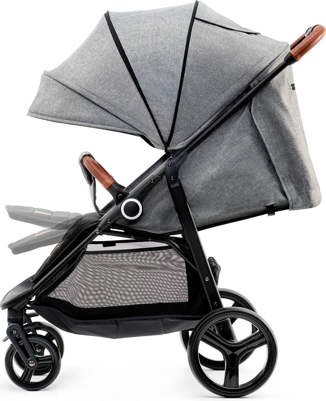Kočárek sportovní GRANDE grey Kinderkraft - obrázek 4