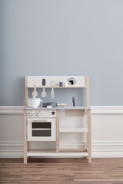 Kids Concept Kuchyňka dřevěná Natural White Bistro - obrázek 2