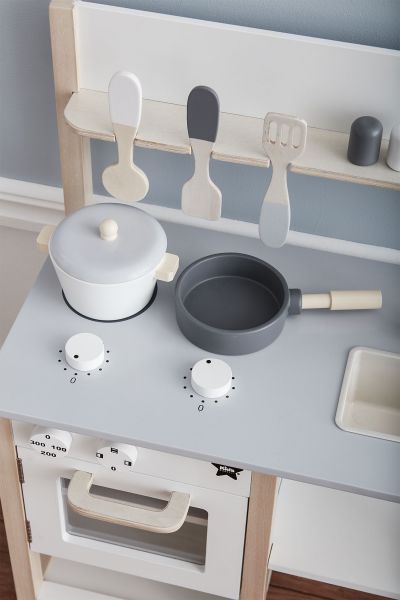 Kids Concept Kuchyňka dřevěná Natural White Bistro - obrázek 3