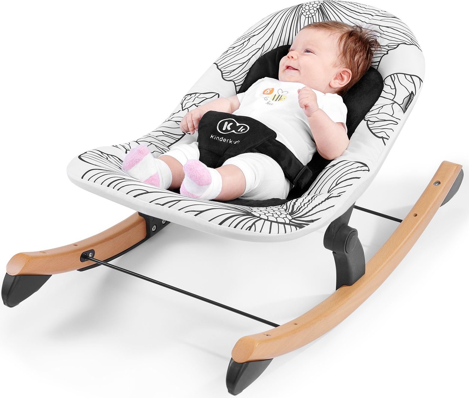 Houpátko Finio Black/White 0m+, do 18 kg, Kinderkraft 2019 - obrázek 7