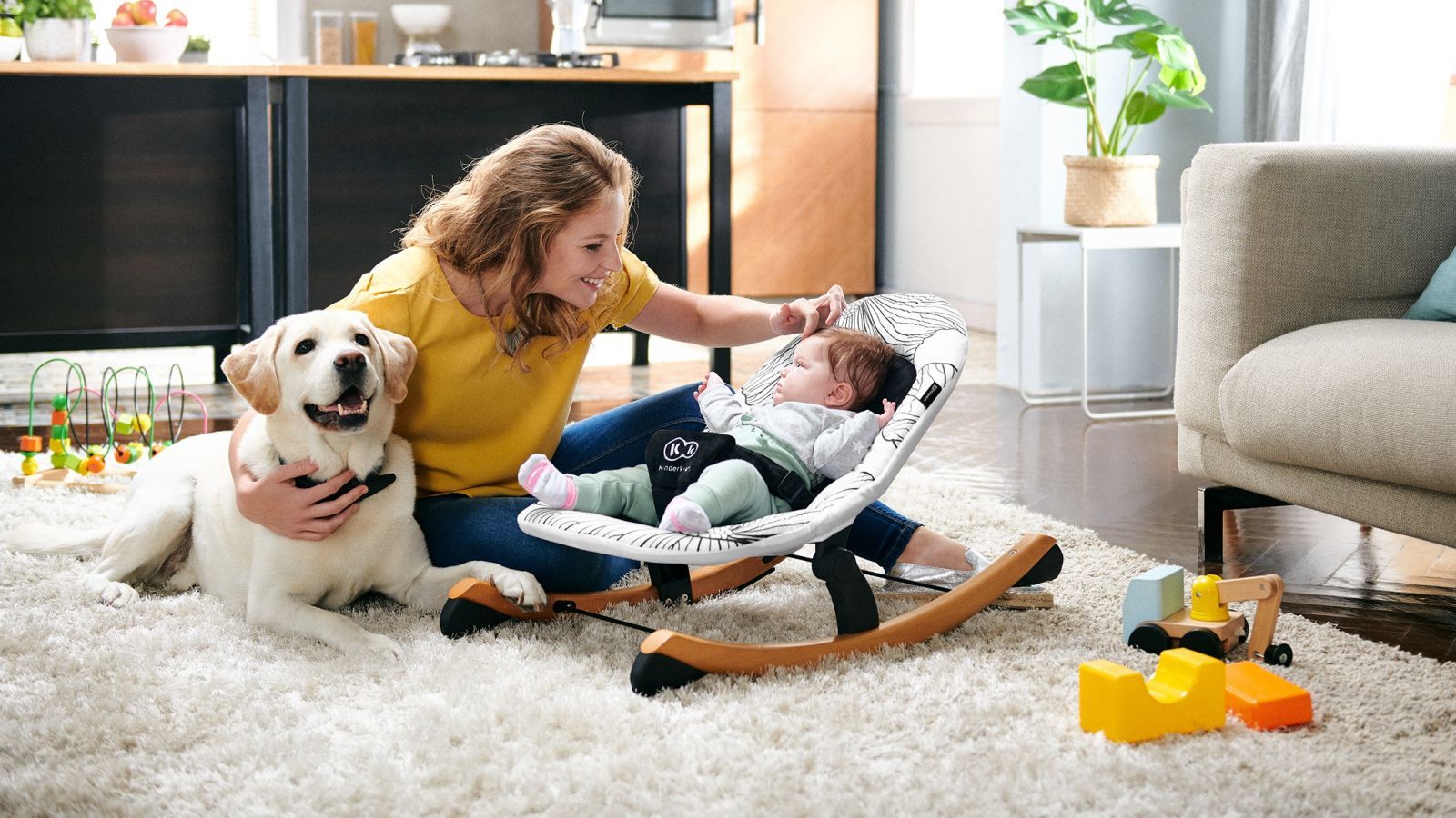 Houpátko Finio Black/White 0m+, do 18 kg, Kinderkraft 2019 - obrázek 8