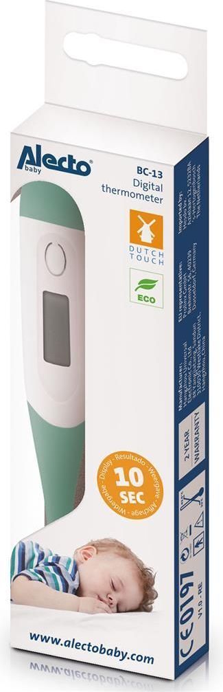 Alecto Digitální teploměr, green - obrázek 4