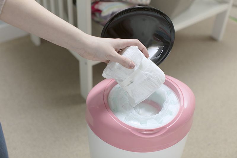 Tommee Tippee Koš na pleny Sangenic Simplee růžový - obrázek 3