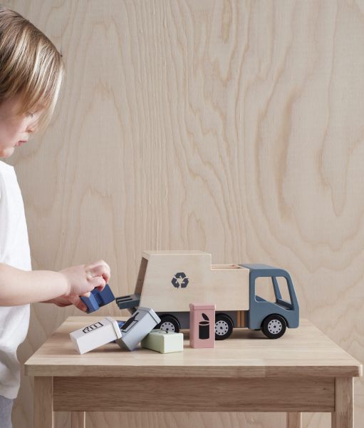 Kids Concept Popelářský vůz Aiden dřevěný - obrázek 5