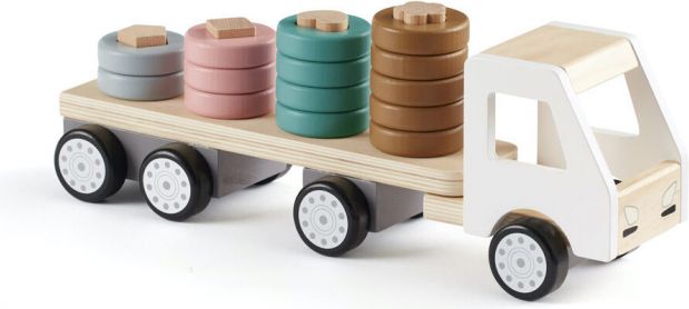 Kids Concept Náklaďák s kroužky dřevěný Aiden - obrázek 1