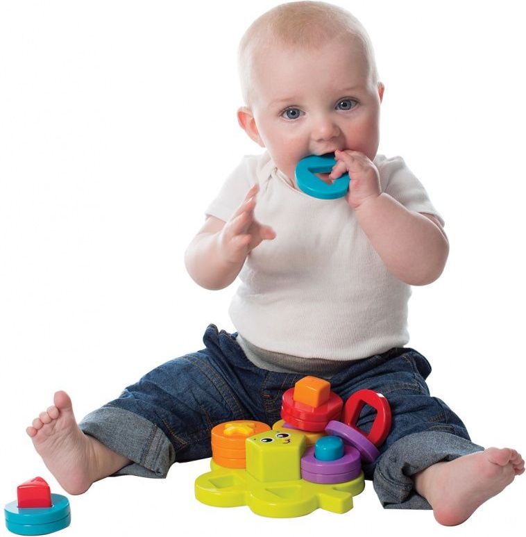 Playgro - Skládací puzzle květina s tvary - obrázek 3