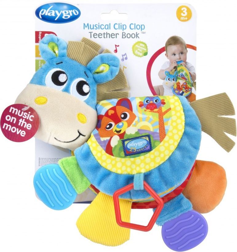 Playgro - Kousací knížka oslík se zvukem - obrázek 6