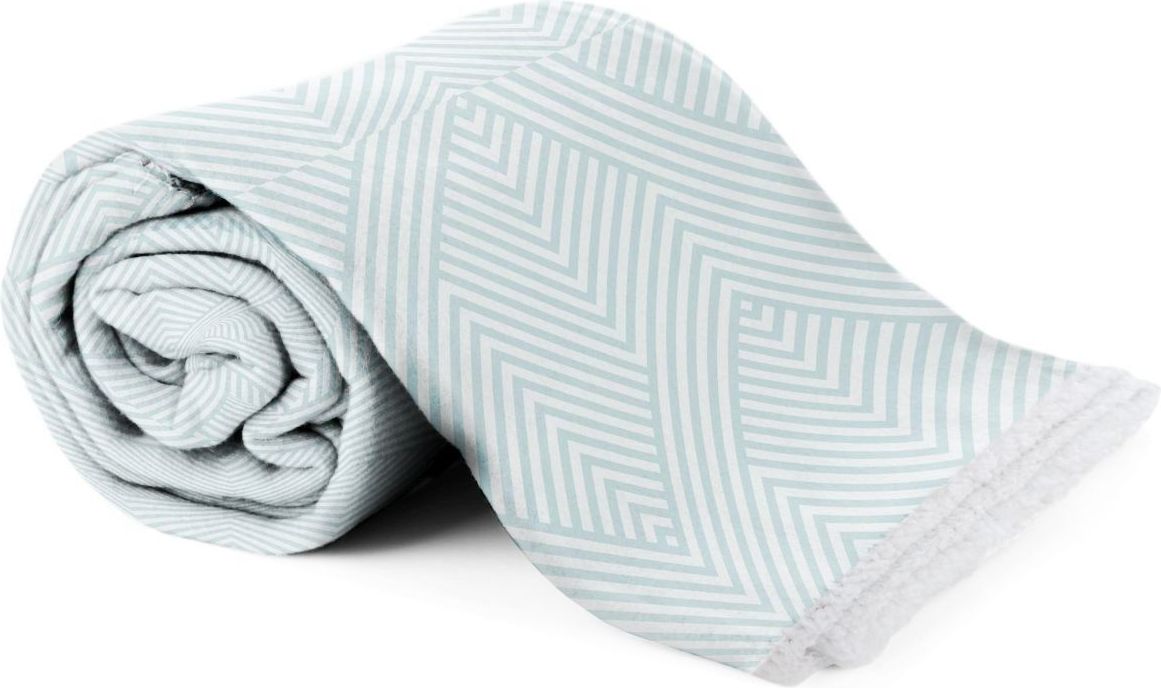 Faro Fleece deka s beránkem tyrkysová 150/200 - obrázek 2