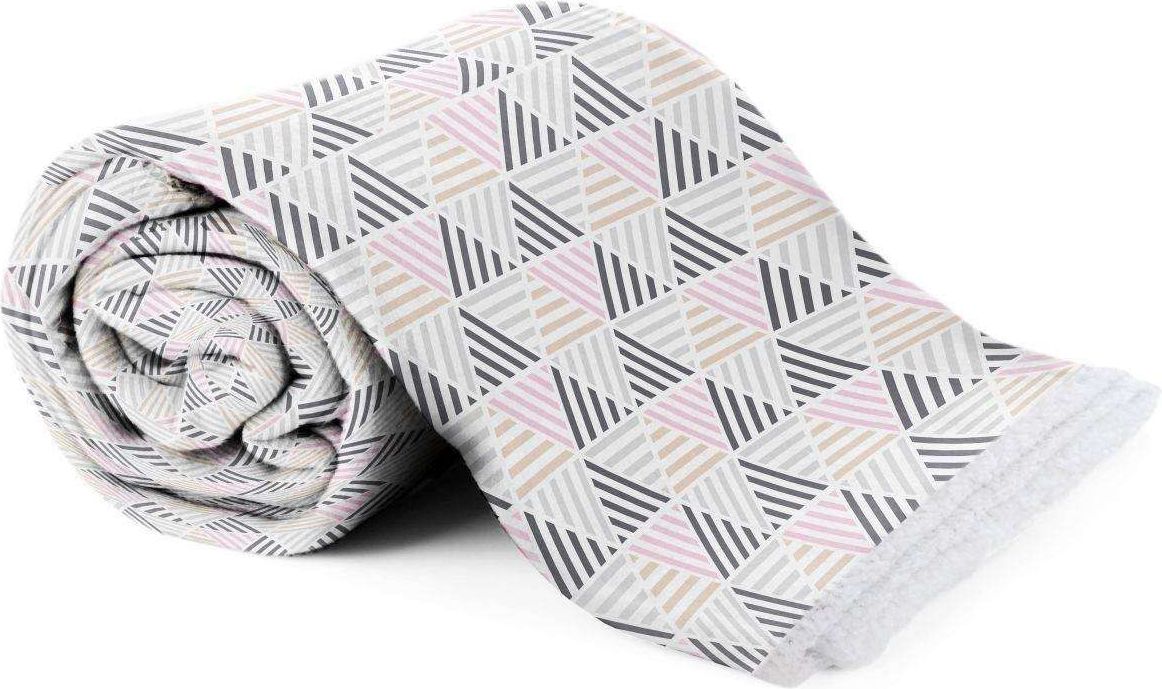 Faro Fleece deka s beránkem geometrie 150/200 - obrázek 2