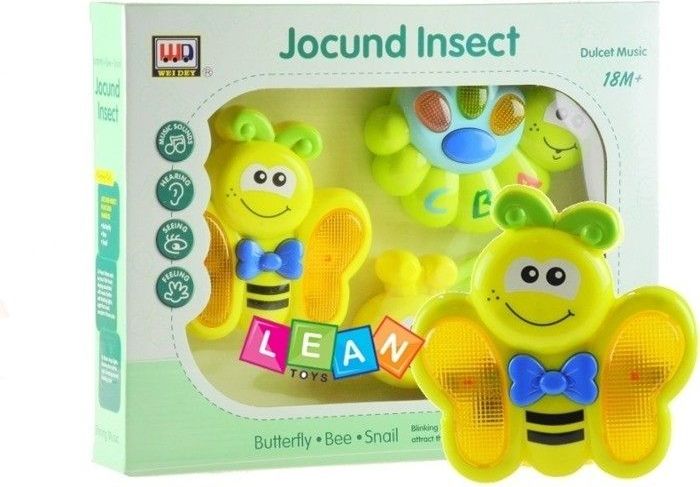 Interaktivní hudební sada hraček - Včelka, housenka a motýlek - obrázek 1