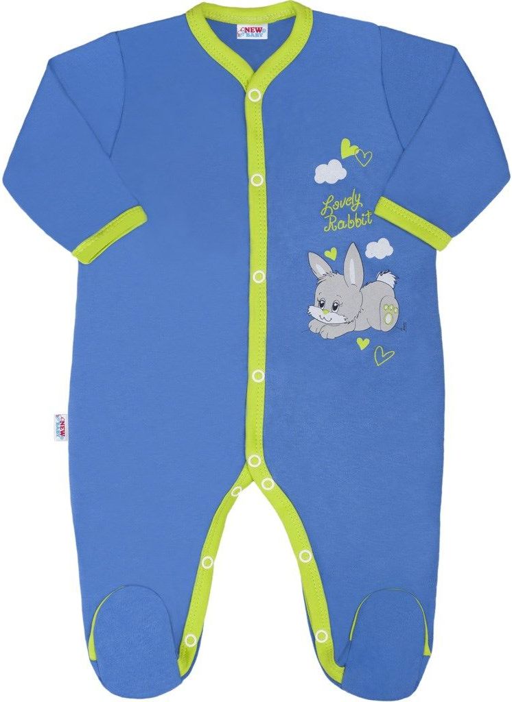 NEW BABY Dětský overal New Baby Lovely Rabbit Modrá 86 (12-18m) - obrázek 1