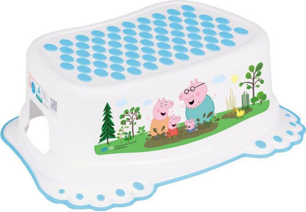 TEGA Dětské protiskluzové stupátko do koupelny Prasátko Peppa white-blue - obrázek 7