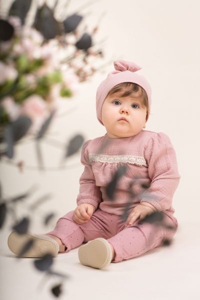 PINOKIO Pinokio Detské tepláčky Petit Lou - pudrově růžová, vel. 98 - obrázek 2