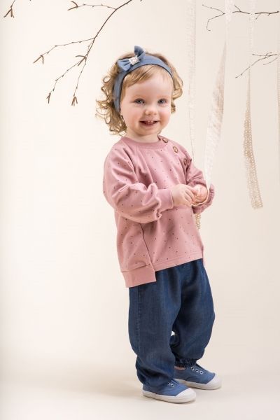 PINOKIO Pinokio Kojenecké kalhoty Petit Lou - Jeans, vel. 74 - obrázek 3