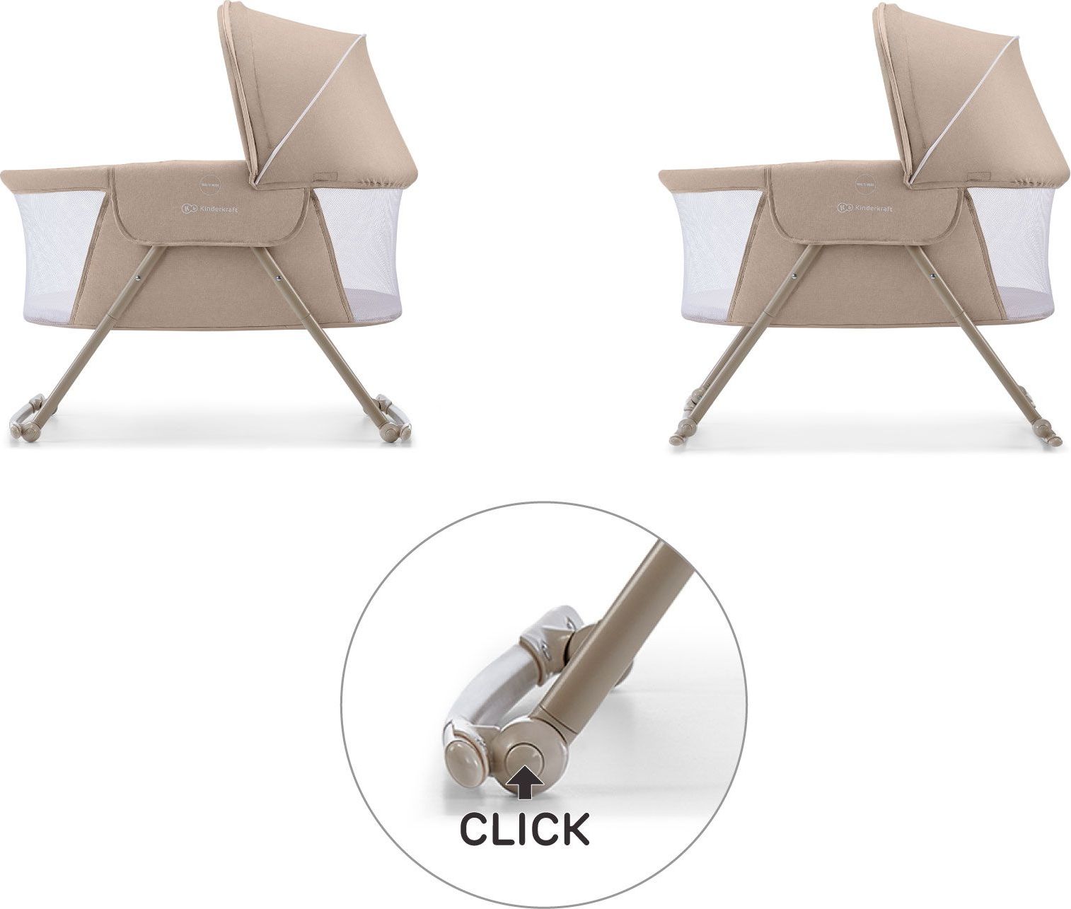 Postýlka dětská 3v1 Lovi Beige Kinderkraft 2019/2020 - obrázek 3