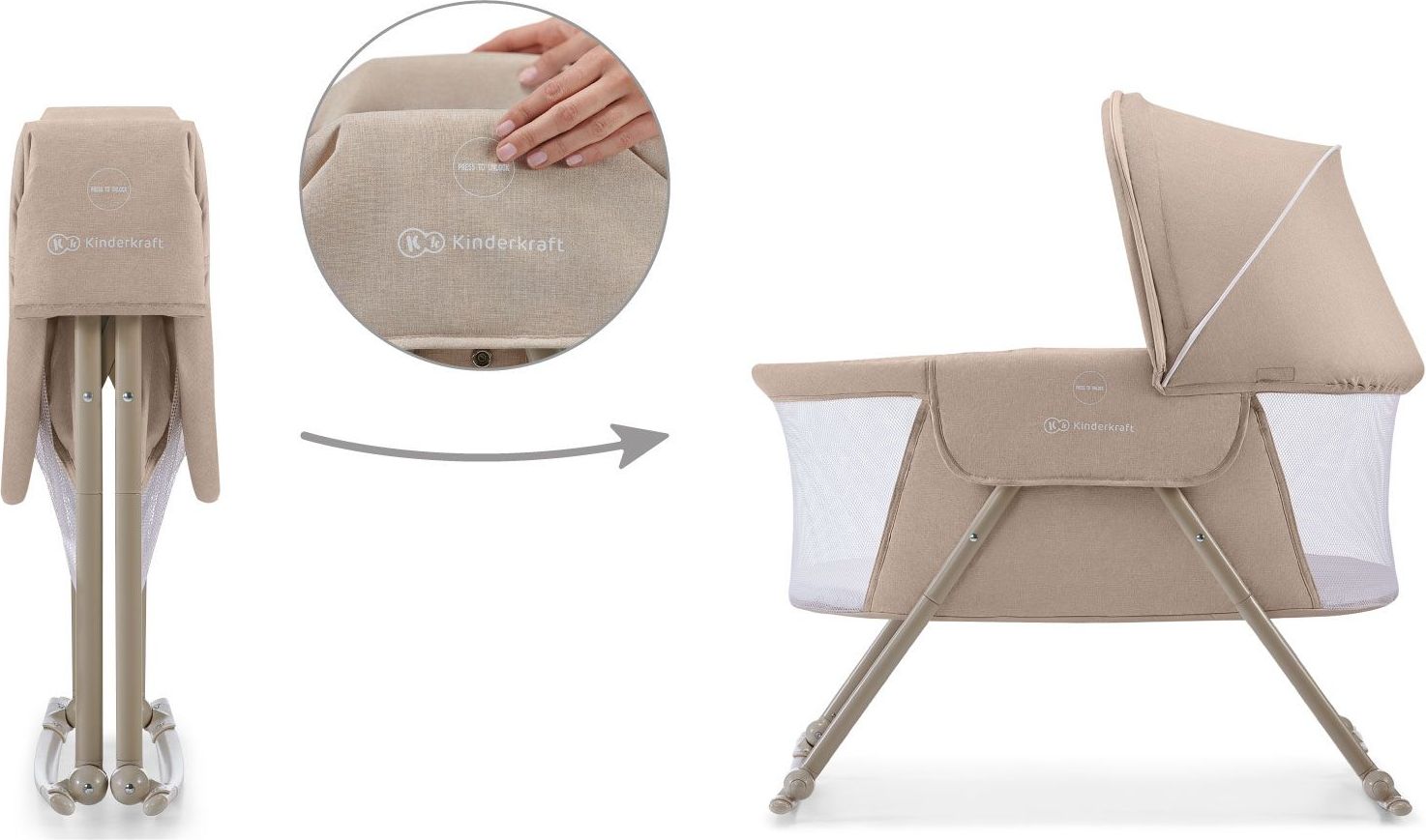 Postýlka dětská 3v1 Lovi Beige Kinderkraft 2019/2020 - obrázek 10
