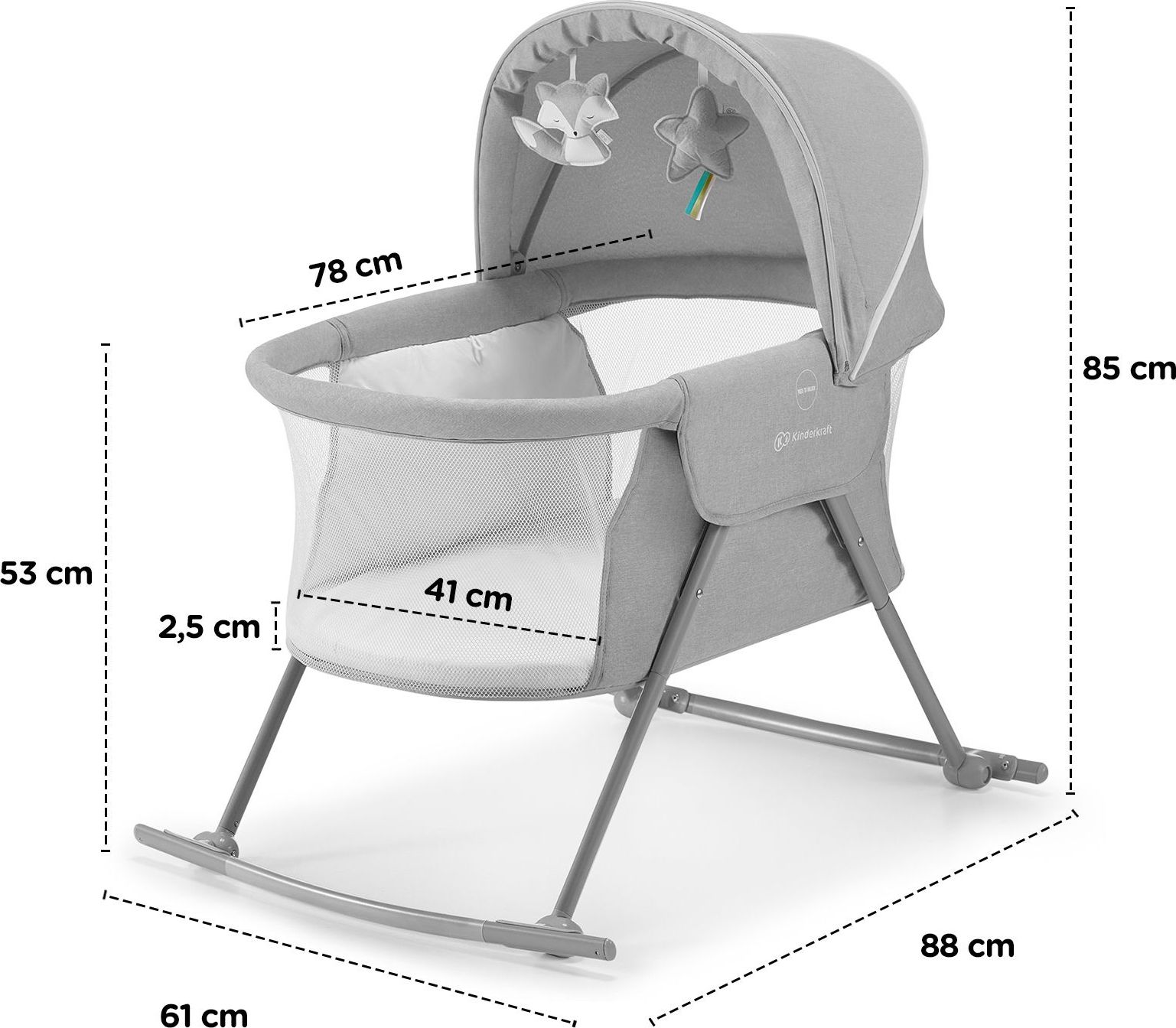 Postýlka dětská 3v1 Lovi Beige Kinderkraft 2019/2020 - obrázek 14