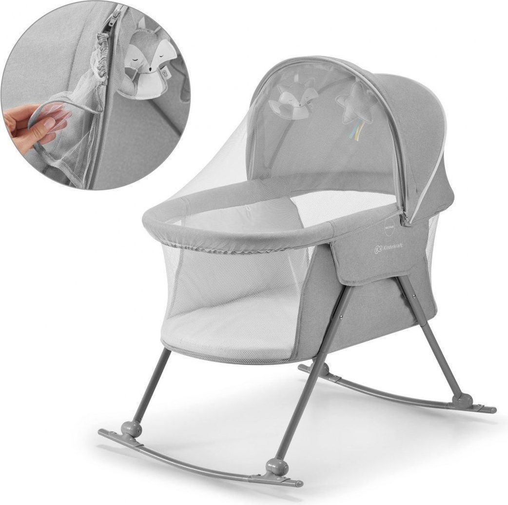 Postýlka dětská 3v1 Lovi Gray Kinderkraft 2019/2020 - obrázek 3