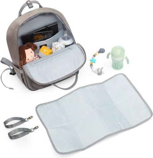 BabyOno Batoh, taška ke kočárku London Look + přebalovací podložka zdarma- béžová - obrázek 4