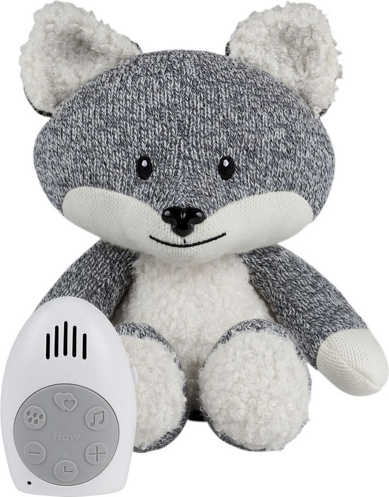 FLOW Hračka s tlukotem srdce Robin the Fox Grey - obrázek 1