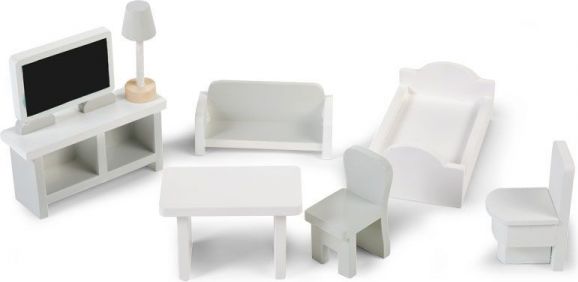 Kids Concept Childhome Mini nábytek dřevěný 8 ks - obrázek 1