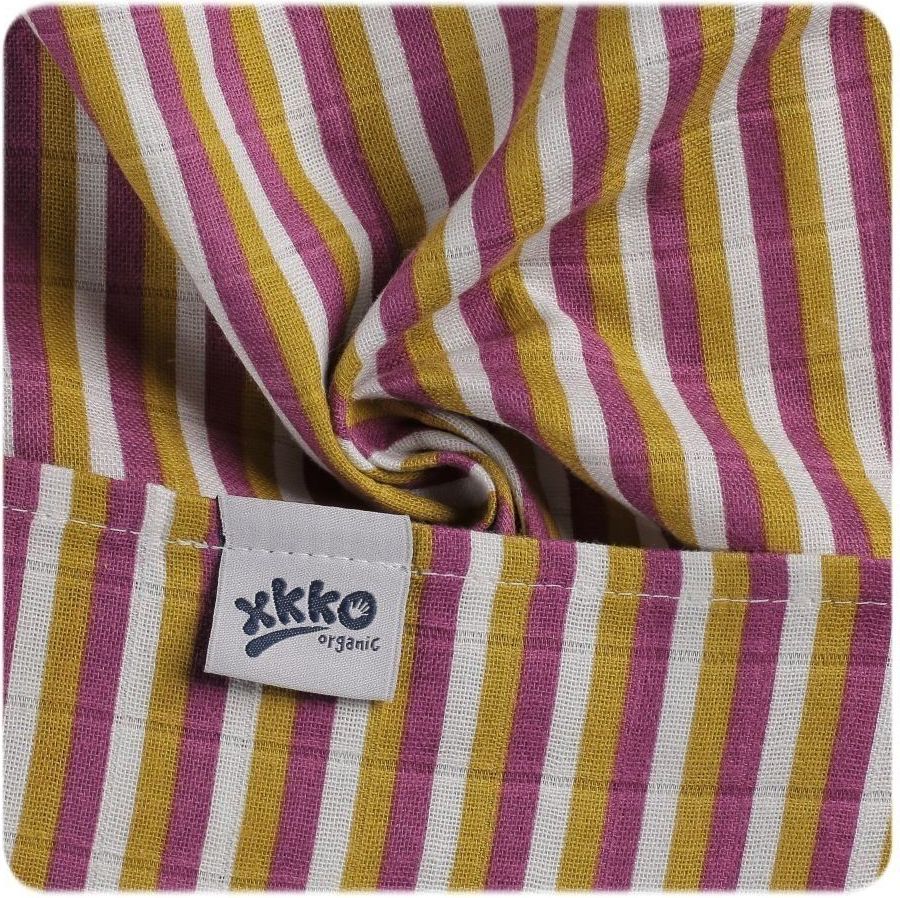 Kikko Dětské pleny z biobavlny XKKO Organic 70x70 Staré časy - Jinan - obrázek 4