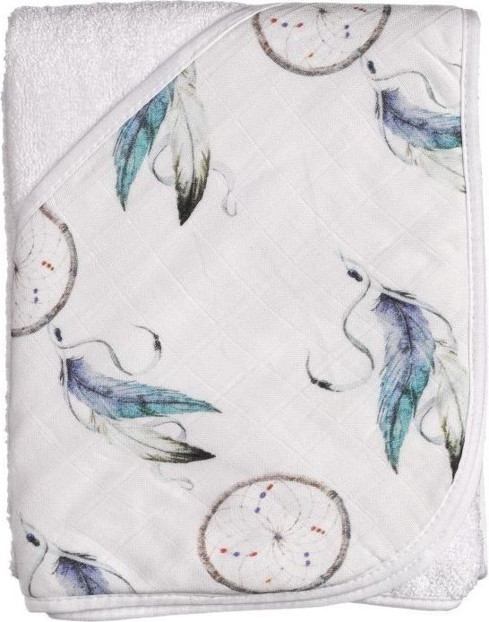 Kikko Bambusová froté osuška s kapucí XKKO BMB 90x90 - Dream Catcher - obrázek 1
