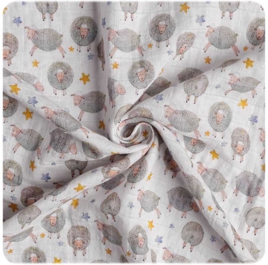 Kikko Biobavlněná plena XKKO Organic 120x120 - Dreamy Sheeps - obrázek 2