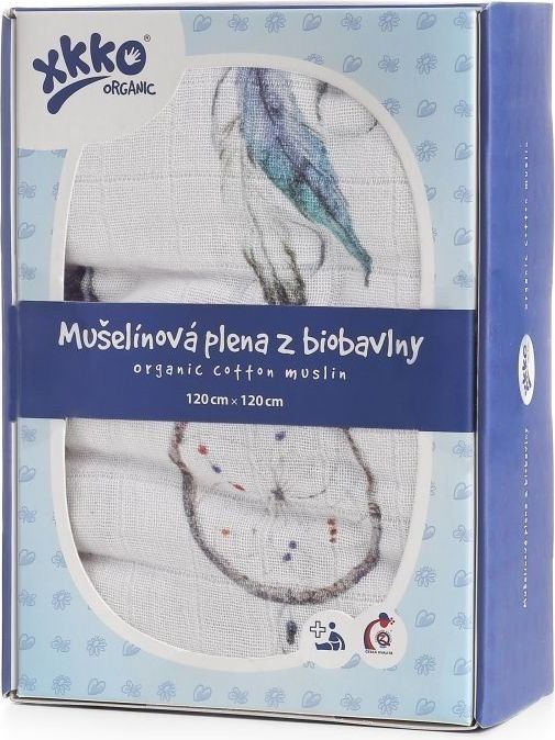 Kikko Biobavlněná plena XKKO Organic 120x120 - Dream Catcher - obrázek 1