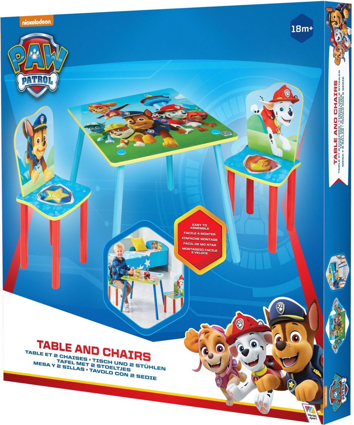 Moose Toys Ltd Dětský stůl s židlemi Paw Patrol - obrázek 4