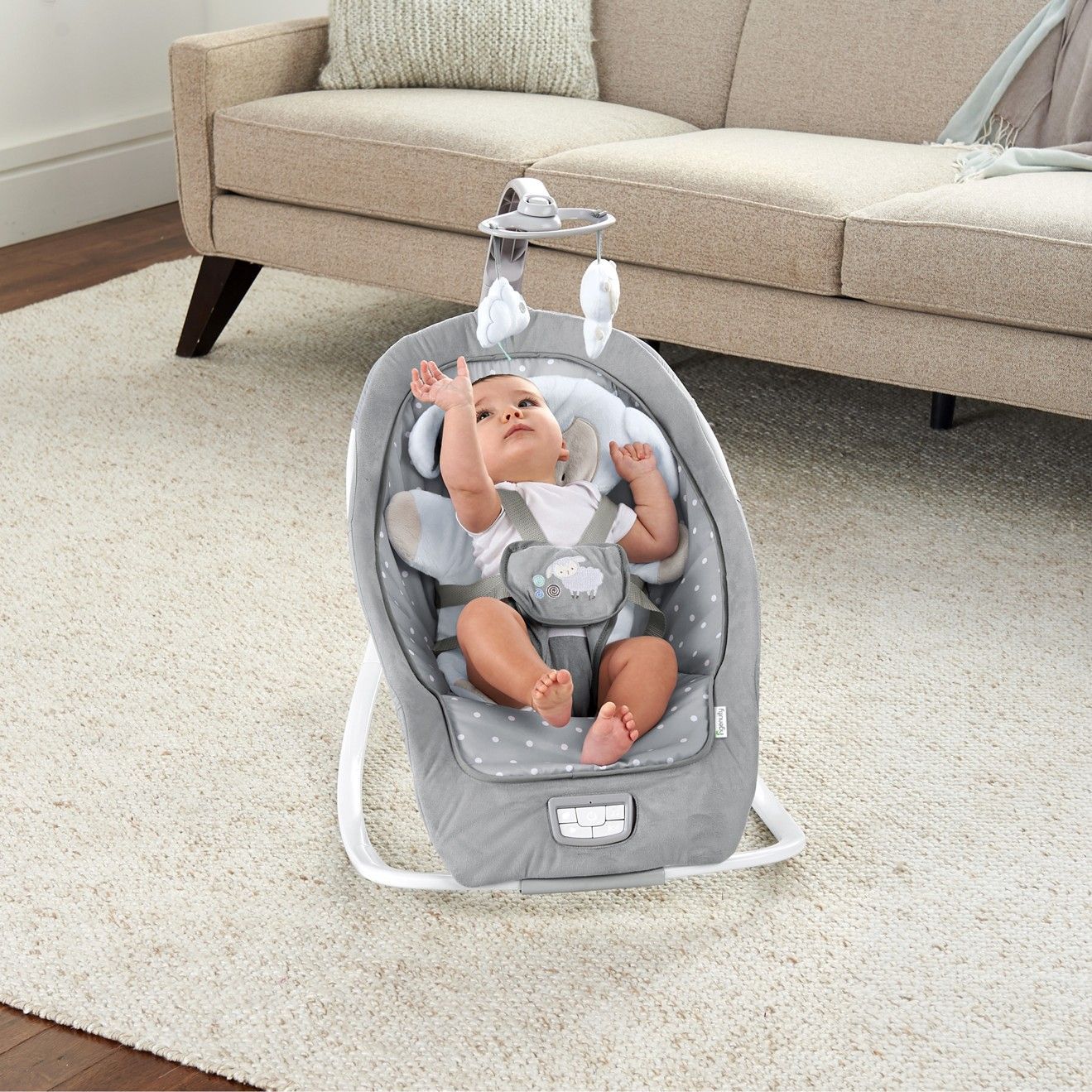 Bright Starts Houpátko vibrující s melodií Cuddle Lamb 0m+ do 18kg, 2019 - obrázek 11