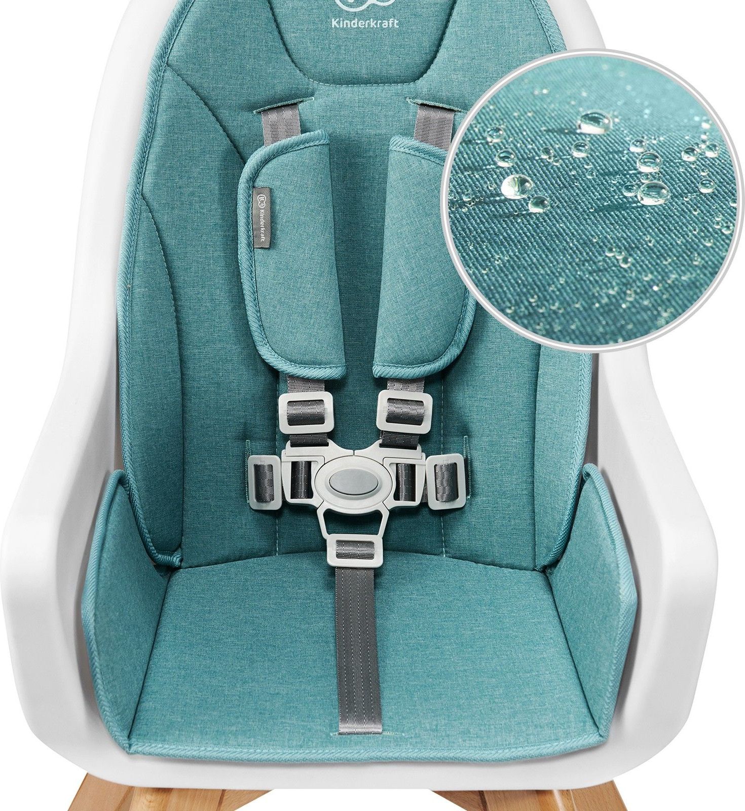 Židlička jídelní 2v1 Tixi Turquoise Kinderkraft 2020 - obrázek 6