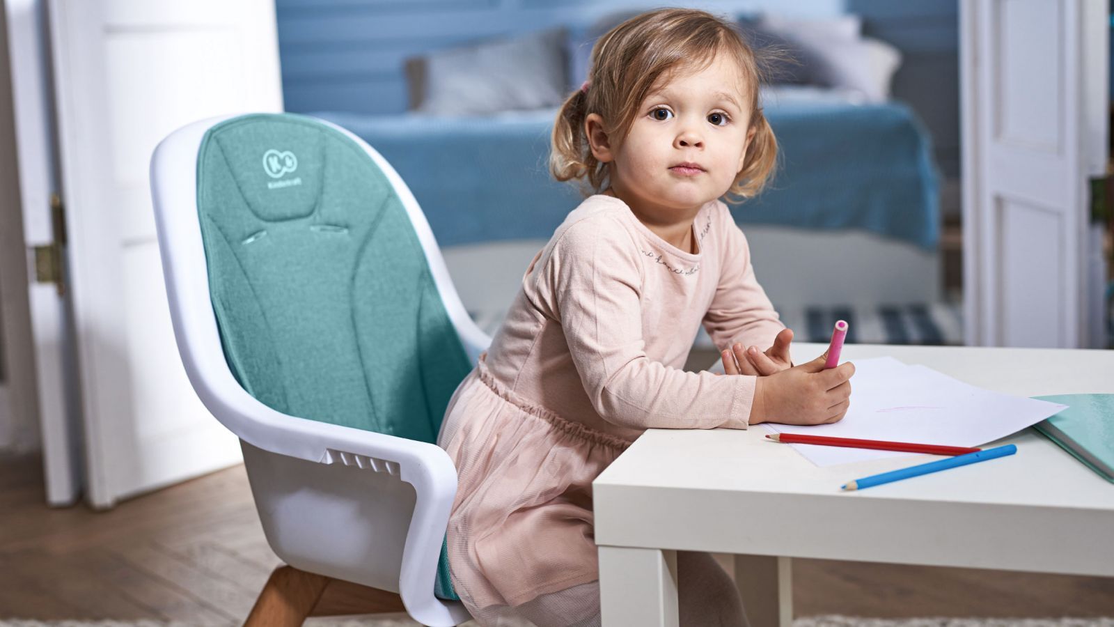 Židlička jídelní 2v1 Tixi Turquoise Kinderkraft 2020 - obrázek 19