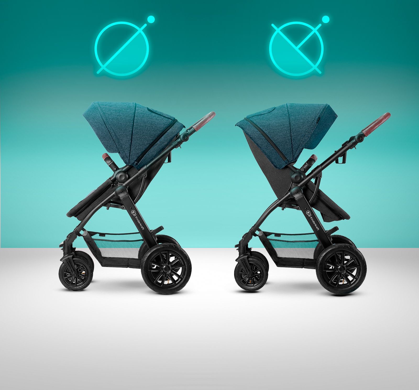 Kindekraft Kočárek kombinovaný 3v1 XMOOV Denim Kinderkraft 2019/2020 - obrázek 13