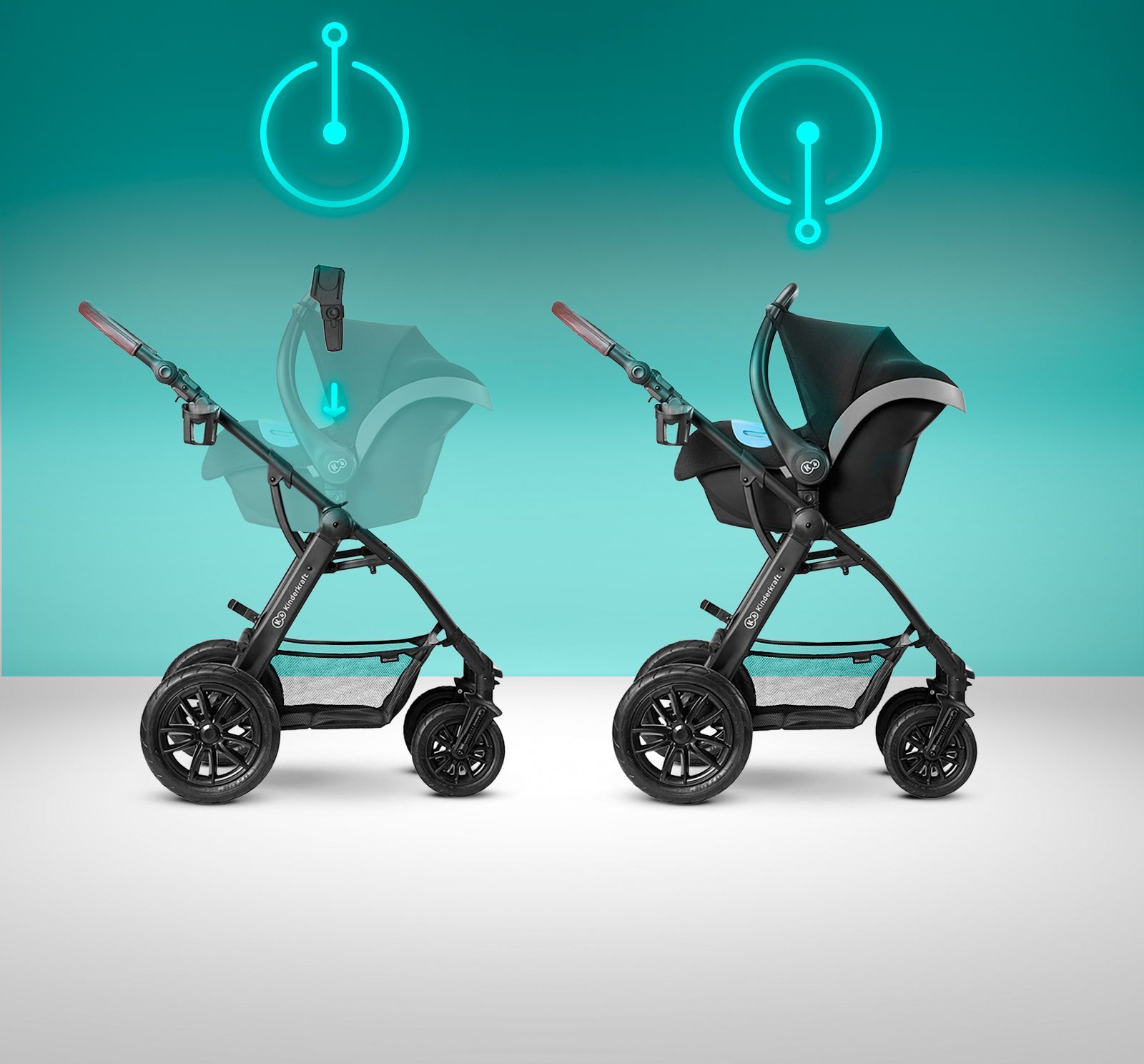 Kindekraft Kočárek kombinovaný 3v1 XMOOV Denim Kinderkraft 2019/2020 - obrázek 14