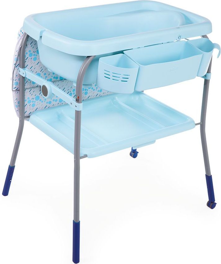 Chicco Pult přebalovací s vaničkou Cuddle & Bubble - Happy Silver - obrázek 2