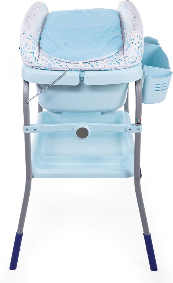 Chicco Pult přebalovací s vaničkou Cuddle & Bubble - Happy Silver - obrázek 3