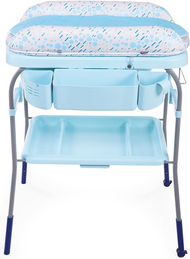 Chicco Pult přebalovací s vaničkou Cuddle & Bubble - Happy Silver - obrázek 4
