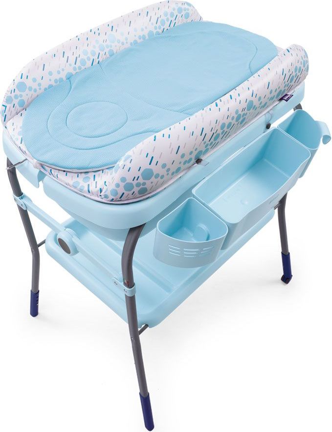 Chicco Pult přebalovací s vaničkou Cuddle & Bubble - Happy Silver - obrázek 5