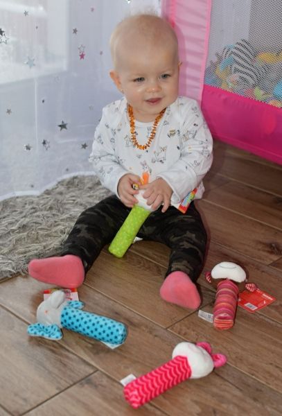 BOBA BABY Edukační plyšová hračka pískací - kačenka, 1 ks - obrázek 2