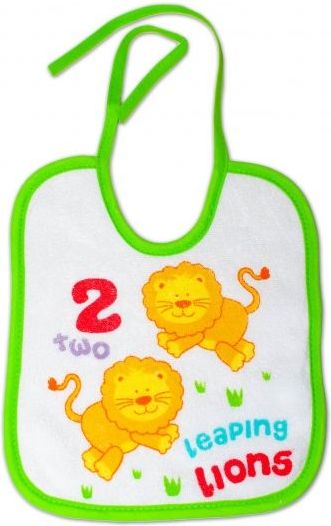 Froté bryndáček BOBO BABY, sada 2 ks, Žirafa/Lvíček - obrázek 2
